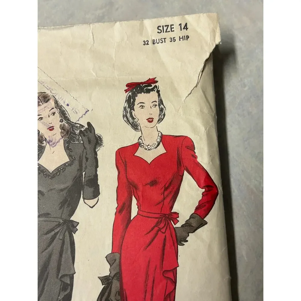 Vintage 40's-50's Vogue Pattern #9853 